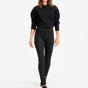 Everlane High Rise Black Skinny Jeans